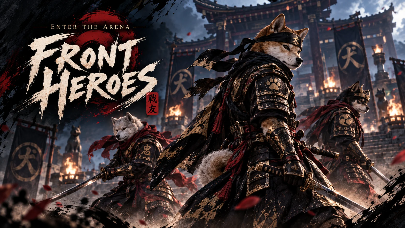 Front Heroes title art